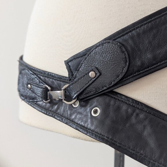 One-of-a-kind Custom Upcycled Leather Belt - Picture 1 of 7